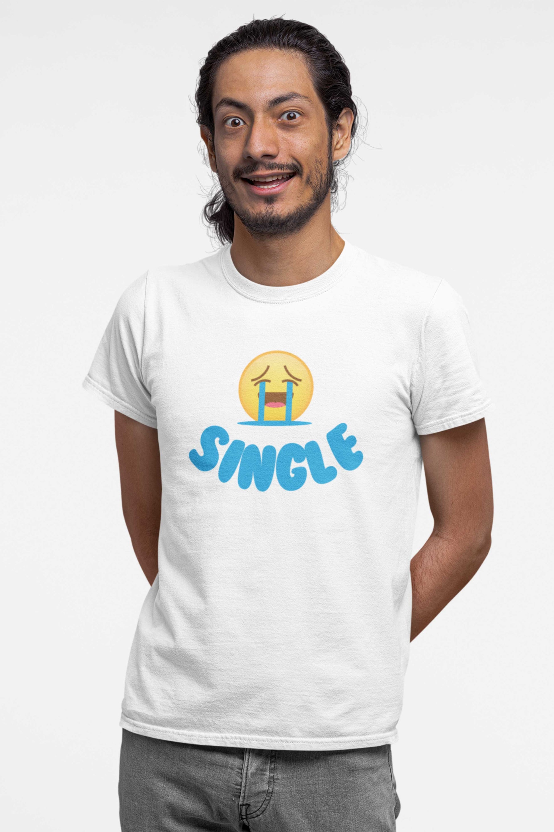 Single Unisex Organic Cotton T-shirt Made In The USA (Copy)-T-Shirts-White-S-Hagsters