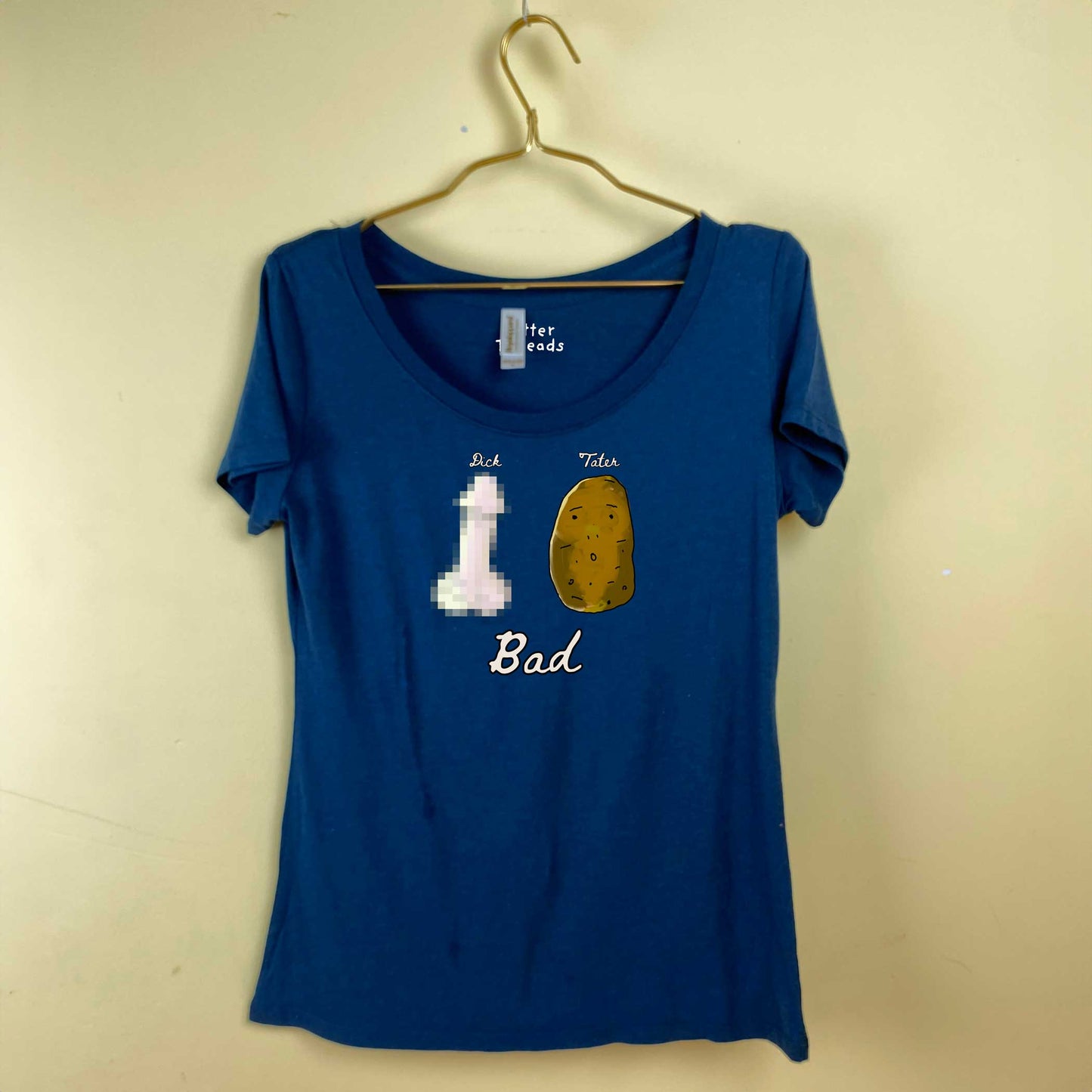 Dictator Bad Ladies Bamboo Scoop Neck T-Shirt-T-Shirts-S-Pacific Blue-Hagsters