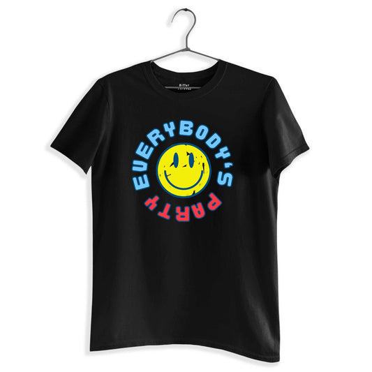 Everybody's Party Unisex Organic Cotton T-shirt Made In The USA-T-Shirts-White-S-Hagsters