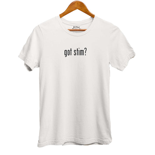 Got Stim? Organic Cotton Unisex Autism Tee-T-Shirts-Ash White-S-Hagsters