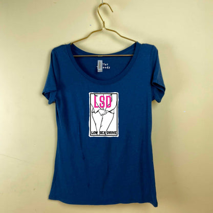 LSD Low Sex Drive Funny Women Bamboo Scoop Neck T - Shirt