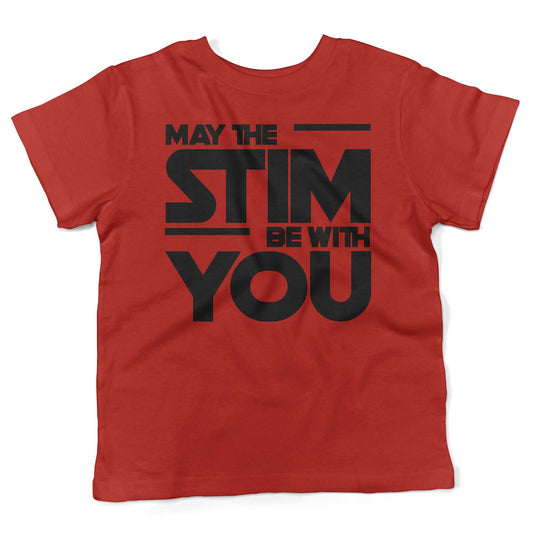 The Stimming Force Toddler Tee – For Tiny Jedi Masters-T-Shirts-6T-Red-Hagsters