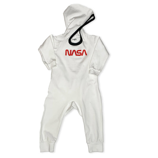 NASA Worm Logo Infant Hoodie Cotton One Piece | MoonEaze™
