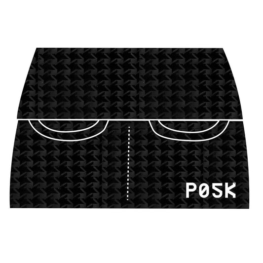 P05K™ | Flocked Houndstooth Belt Bag Pocket Skirt-Belt Skirts-XS-Flocked Houndstooth-Hagsters