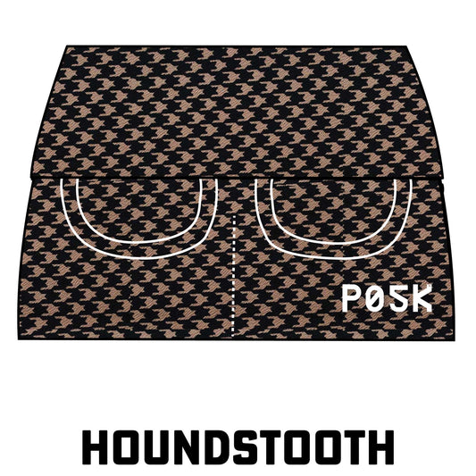 P05K™ | Houndstooth Scuba Crepe Belt Bag Pocket Skirt