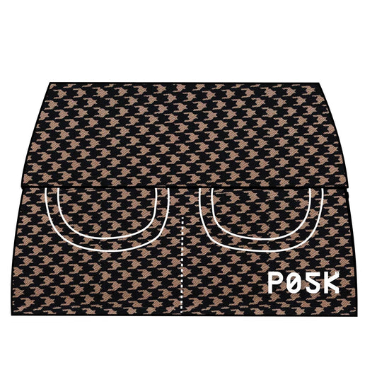 P05K™ | Houndstooth Scuba Crepe Belt Bag Pocket Skirt-Belt Skirts-XS-Houndstooth-Hagsters