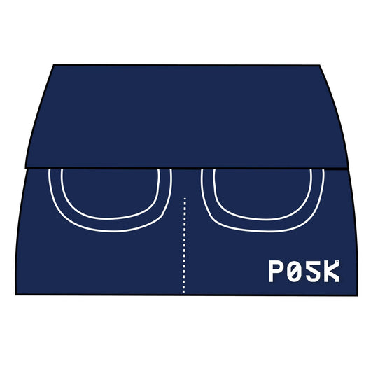 P05K™ | Navy Ponte De Roma Belt Bag Pocket Skirt-Belt Skirts-XS-Solid-Hagsters