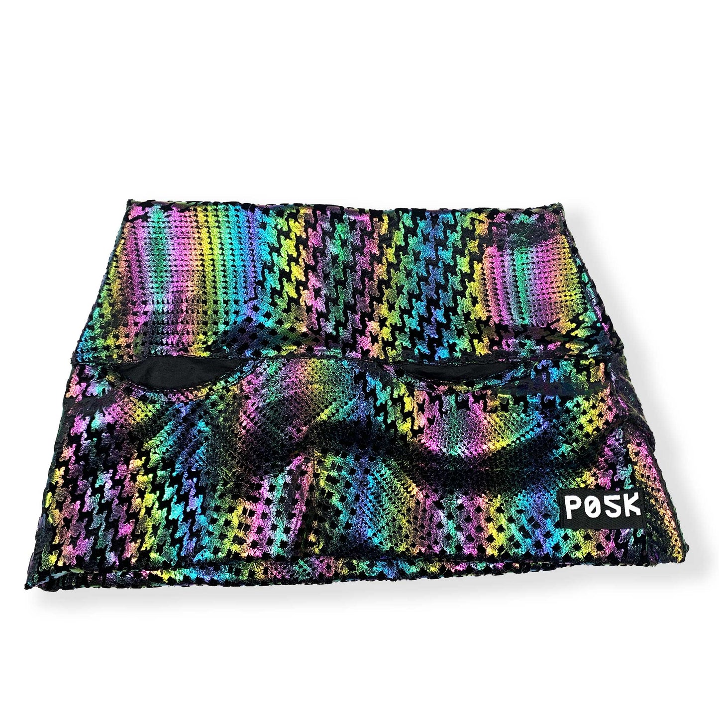 P05K™ | Prism Vortex Rave Holographic Belt Bag Pocket Skirt