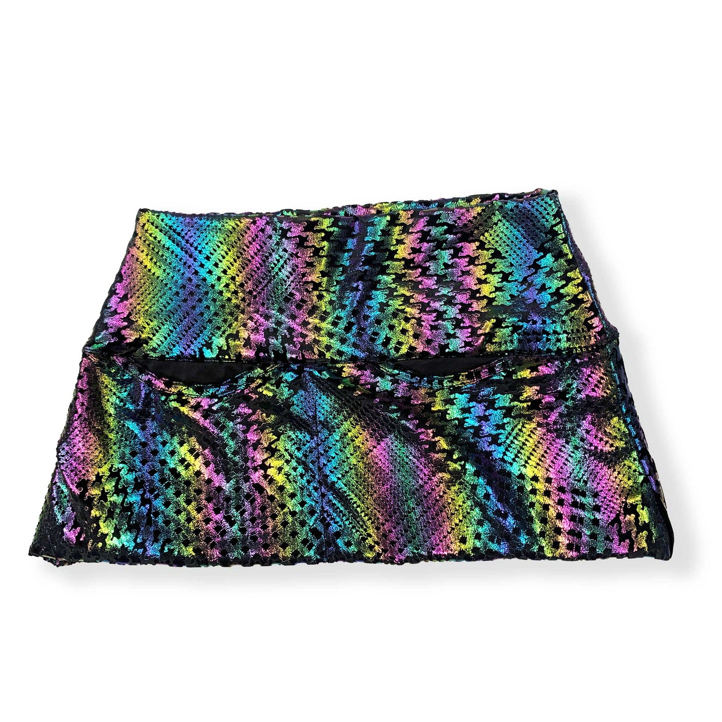 P05K™ | Prism Vortex Rave Holographic Belt Bag Pocket Skirt