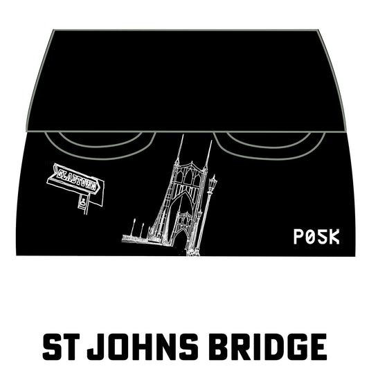 P05K™ | Slabtown Portland Bridges Navy Belt Bag Pocket Skirt