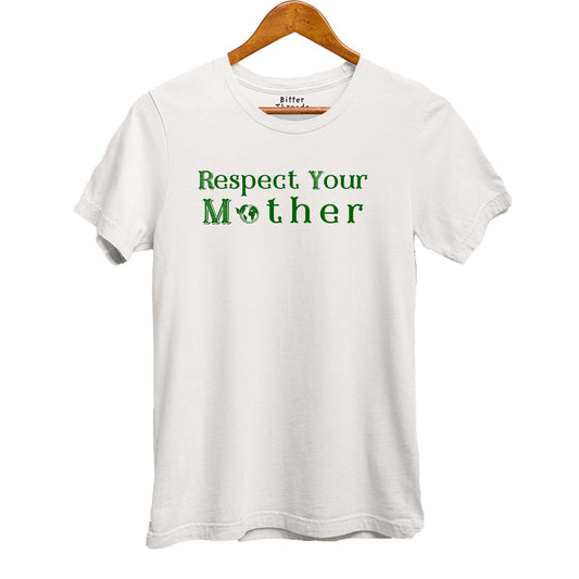 Respect Your Mother Organic Cotton Unisex Tee-T-Shirts-Black-S-Hagsters