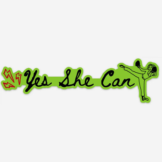 "Yes She Can" Kamala Harris Boxing Bumper Sticker